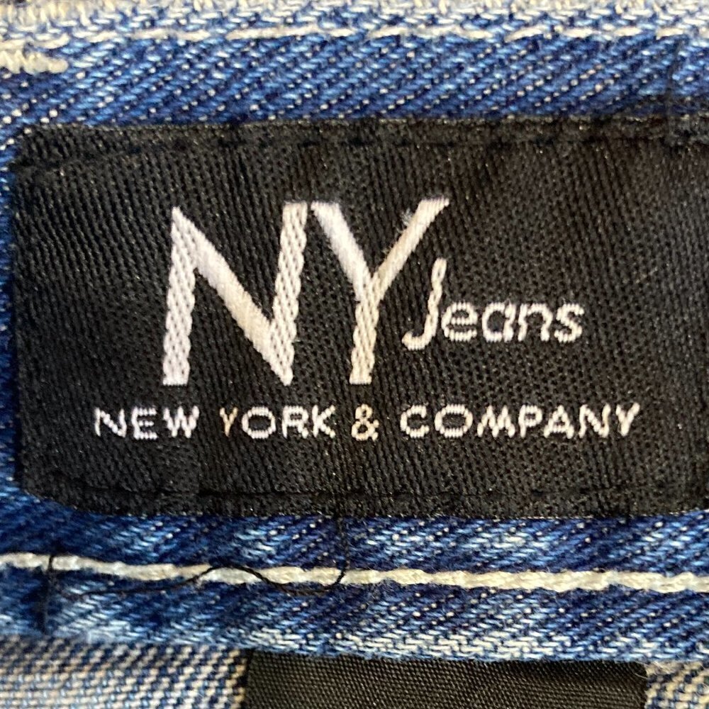 New York & Company SZ 8 Blue Jean Denim Skirt Classic Vintage - Picture 7 of 8